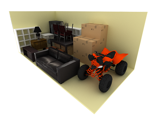 10 x 20 storage unit possible configuration 